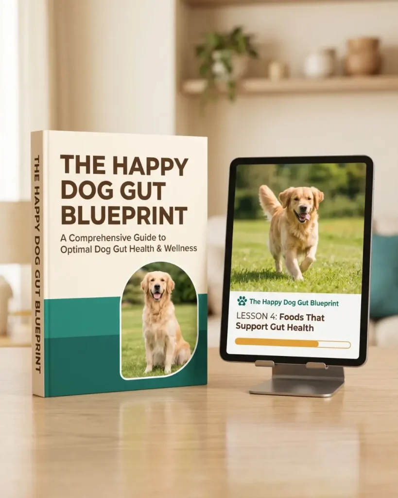 Happy healthy dog used as hero image for the Dog Gut Blueprint program